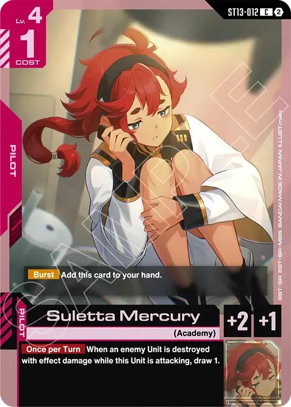 Suletta Mercury card front
