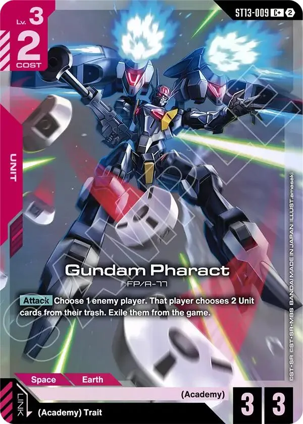 Gundam Pharact (C+) card front