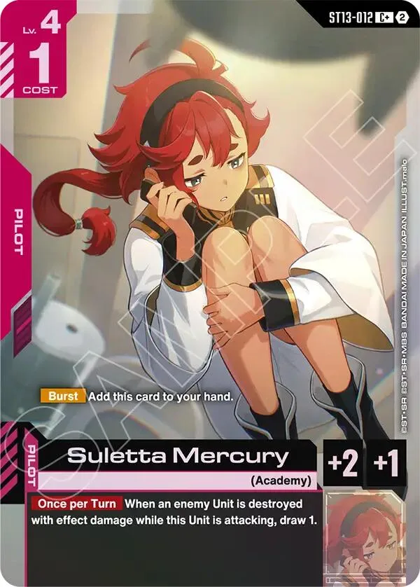 Suletta Mercury (C+) card front