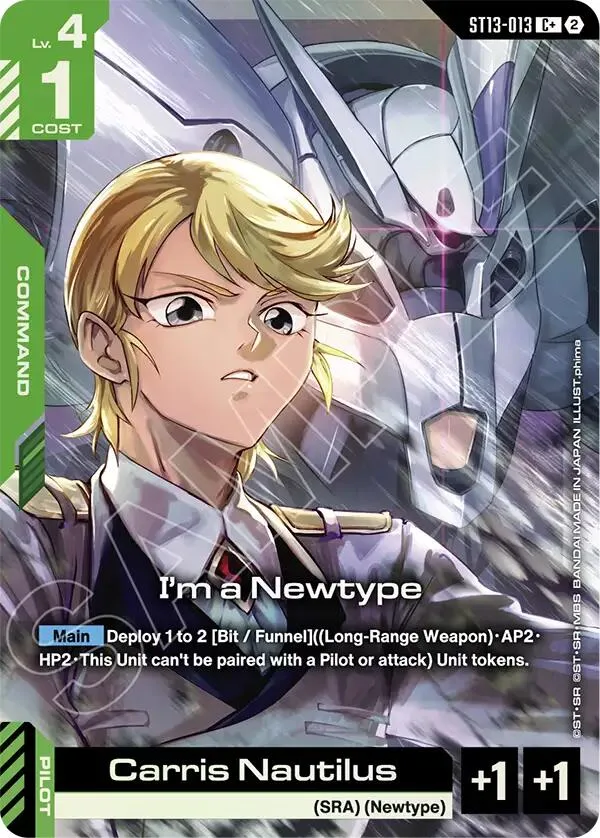 I'm a Newtype (C+) card front