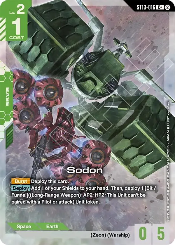 Sodon (C+) card front