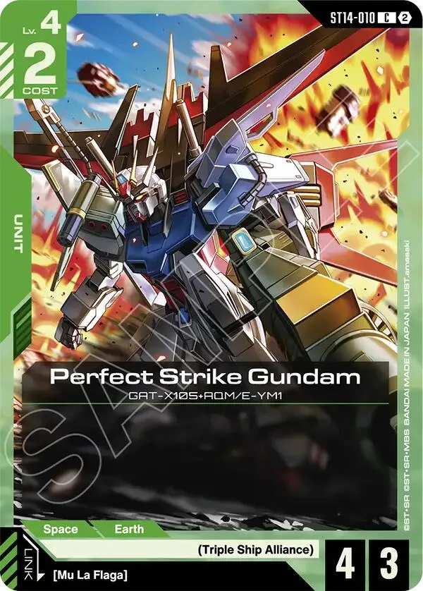 Perfect Strike Gundam card front