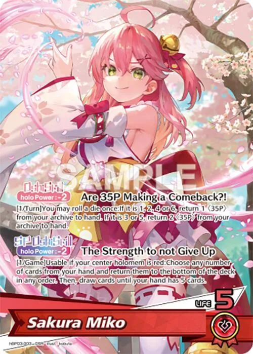 Sakura Miko (OSR) card front