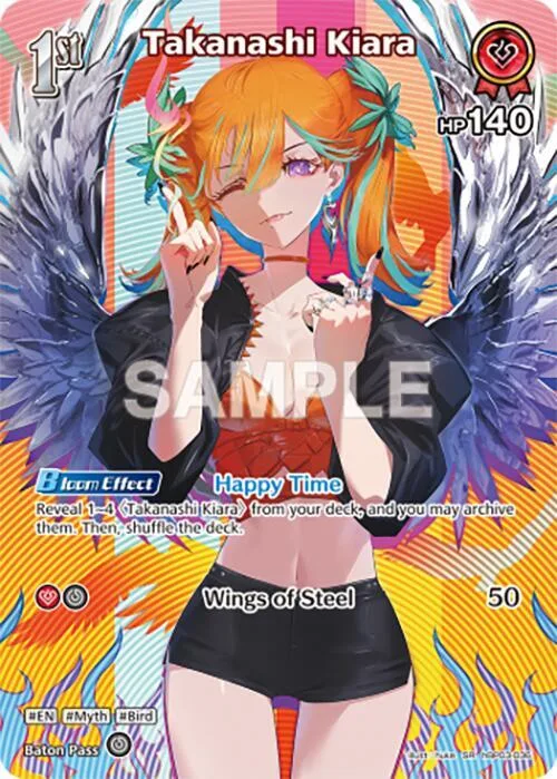 Takanashi Kiara (SR) card front