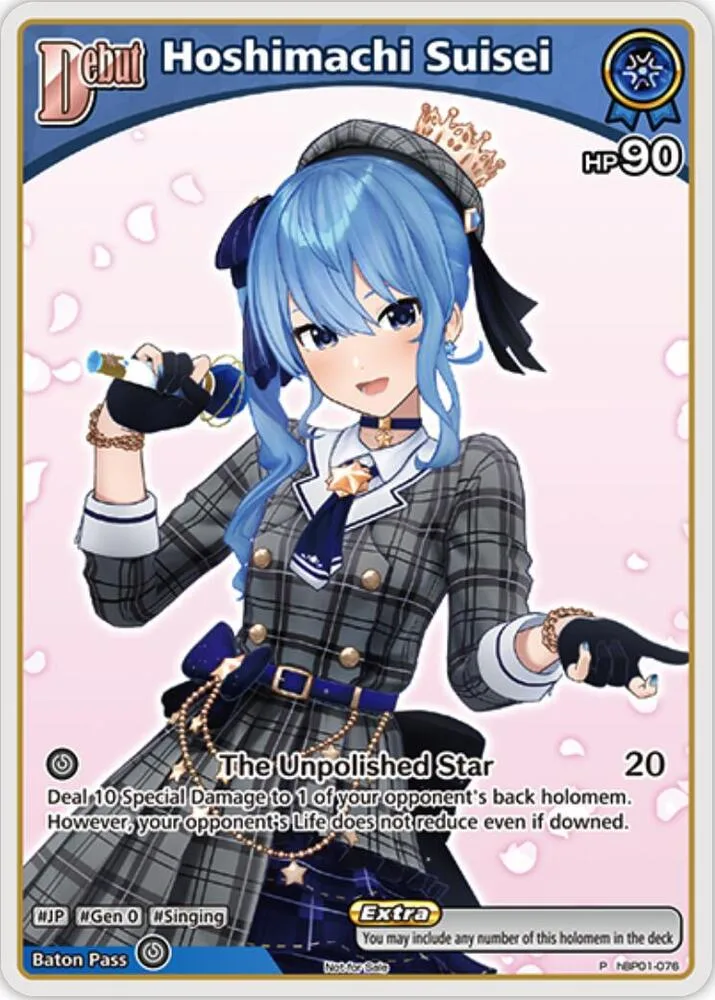 Hoshimachi Suisei (P) (hBP01-076) card front