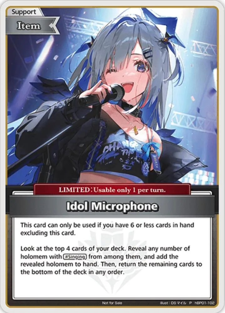 Idol Microphone (P) (hBP01-102) card front