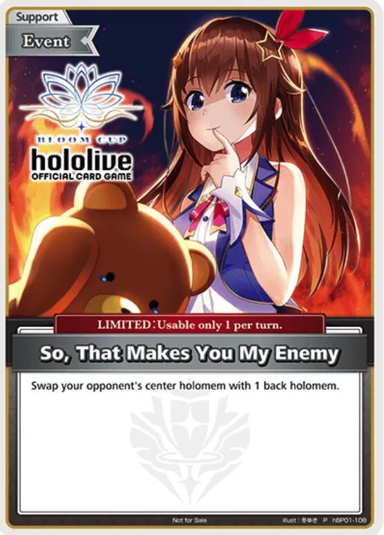 So, That Makes You My Enemy (P) card front