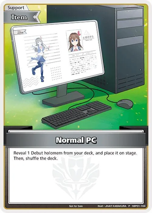 Normal PC (P) card front