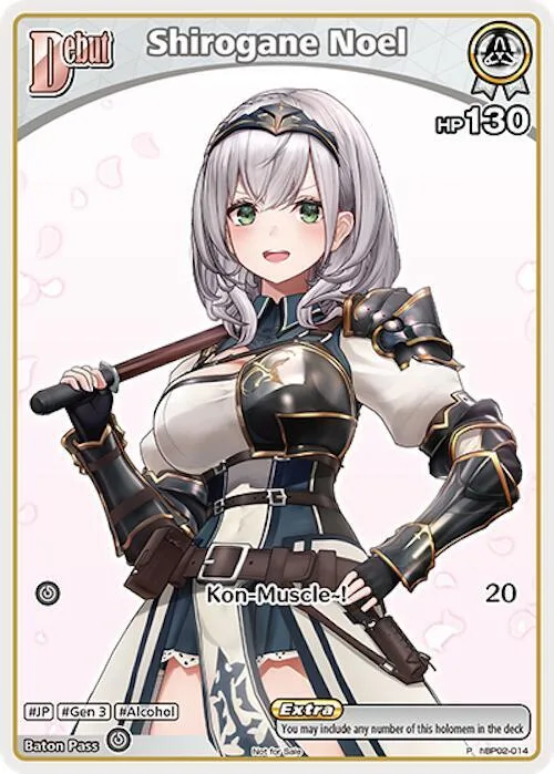 Shirogane Noel (P) (hBP02-014) card front