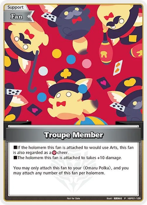 Troupe Member (P) card front