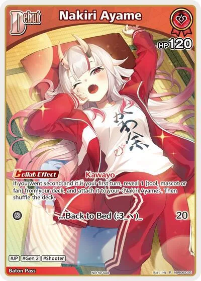 Nakiri Ayame (P) (hBP06-035) card front