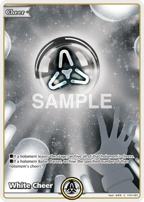 White Cheer card front