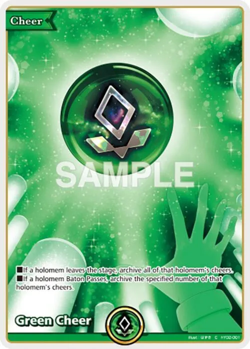 Green Cheer card front