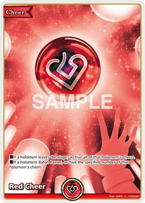 Red Cheer card front