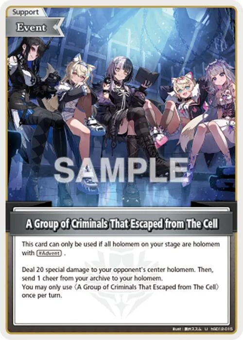 A Group of Criminals That Escaped from The Cell (U) card front