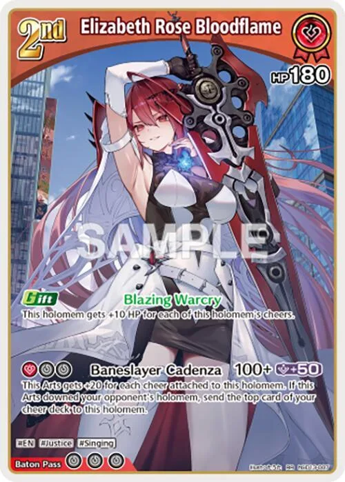 Elizabeth Rose Bloodflame (RR) card front