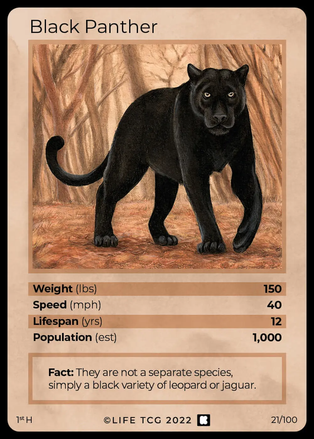 Black Panther card front