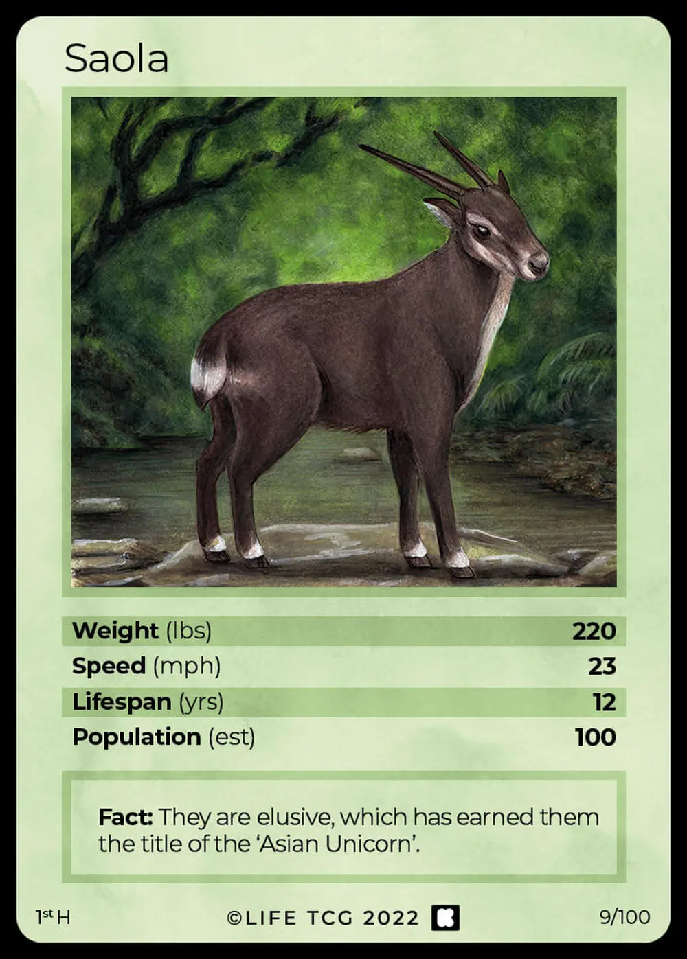 Saola card front