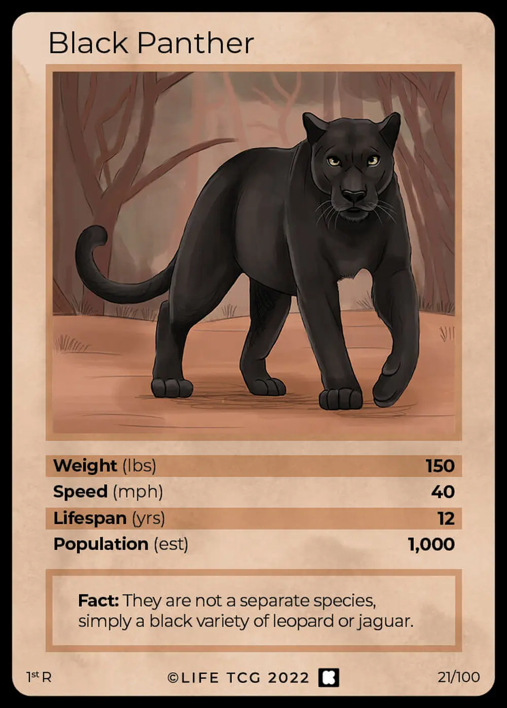 Black Panther card front
