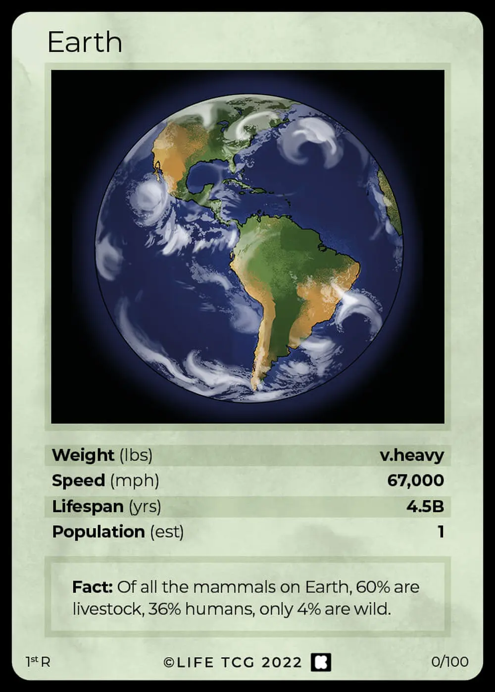 Earth card front