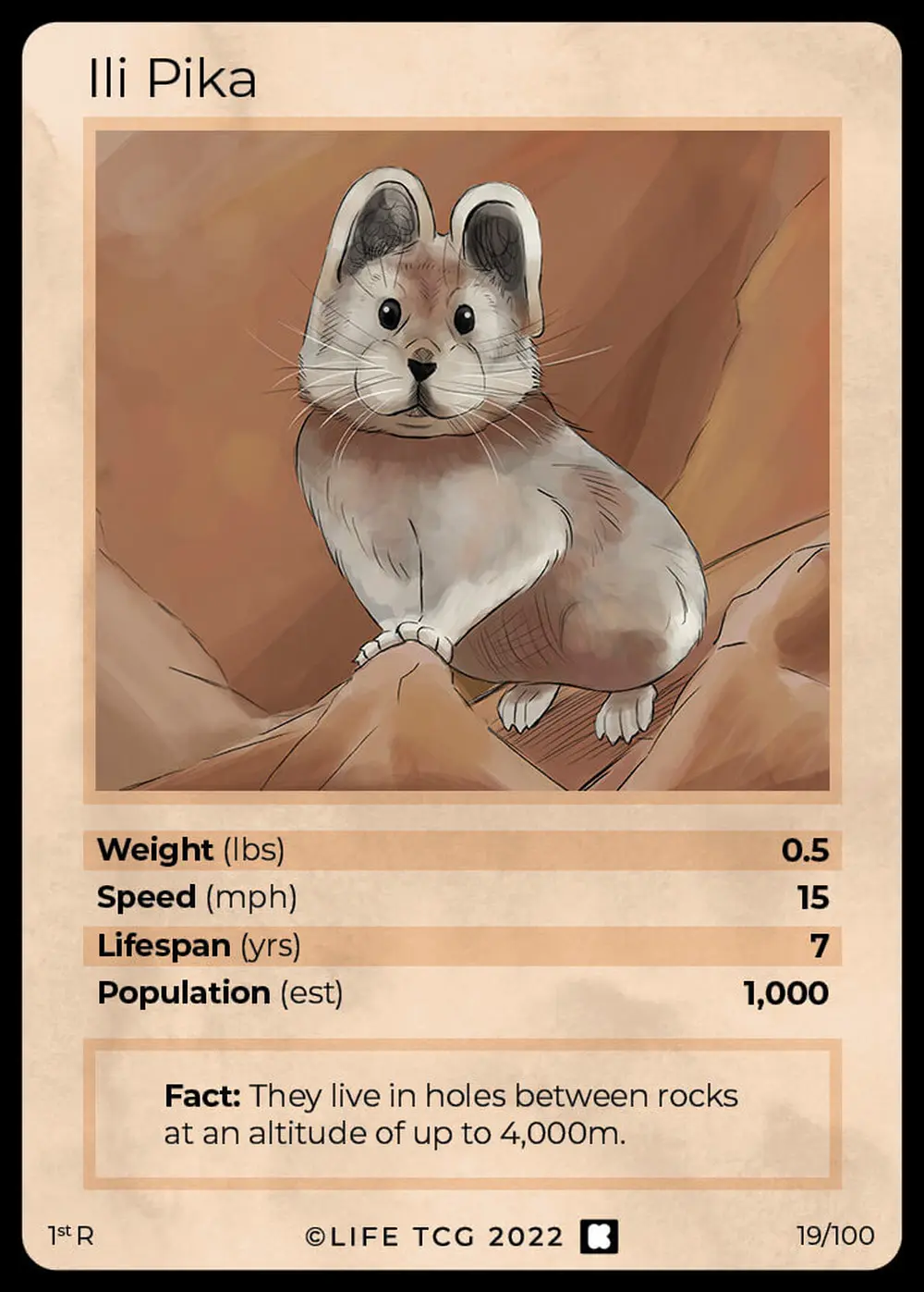 Ili Pika card front