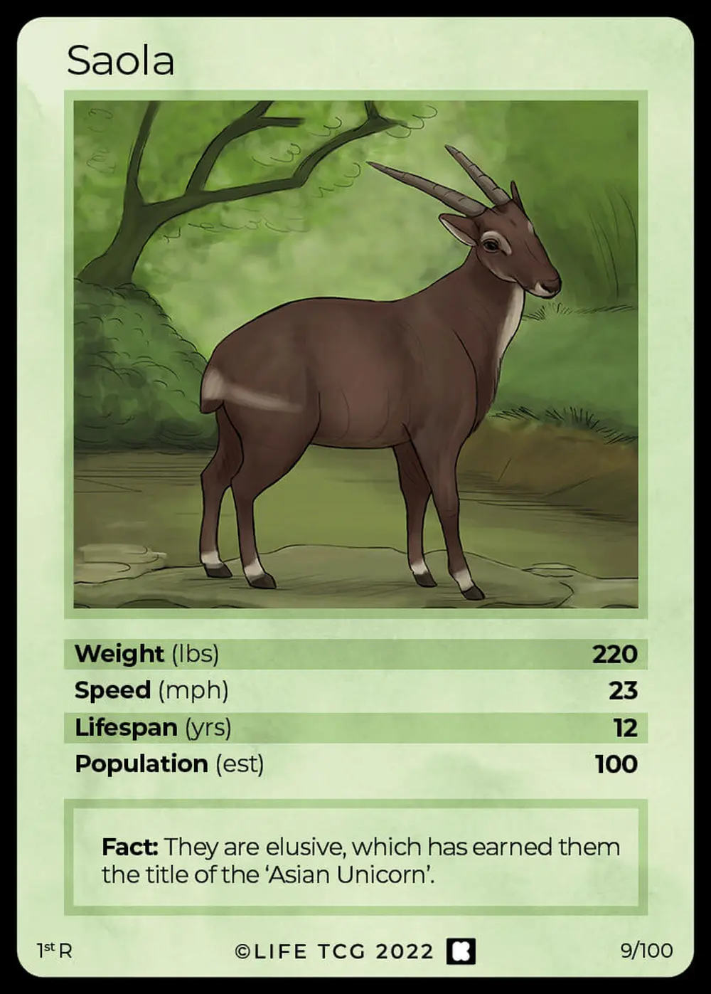 Saola card front