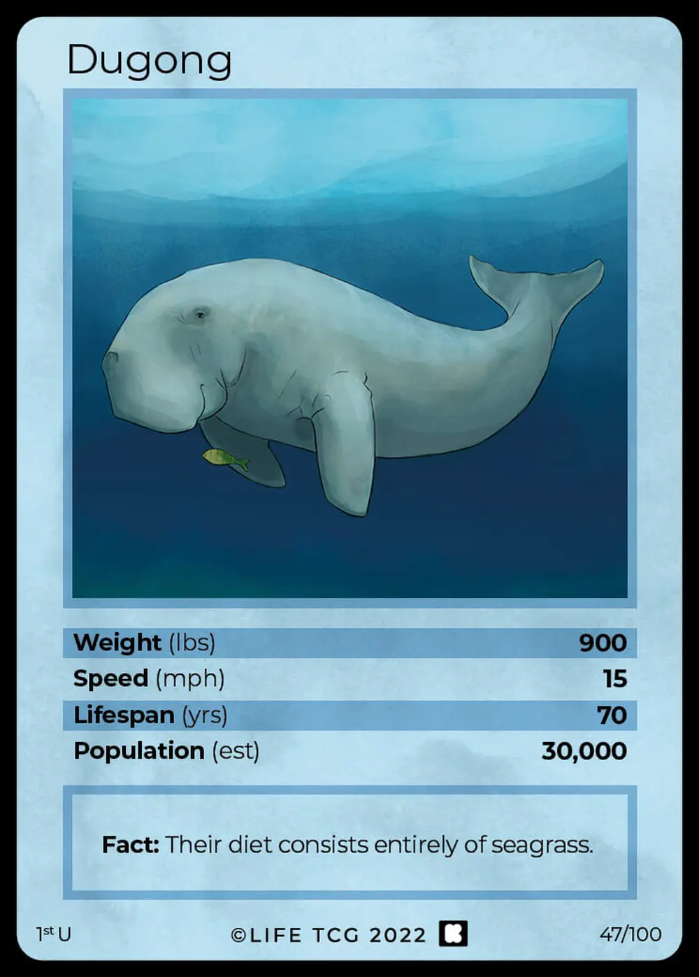 Dugong card front