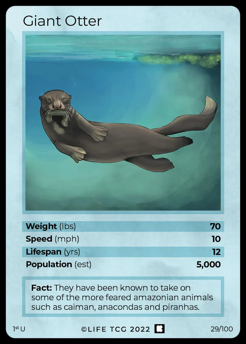 Giant Otter card front