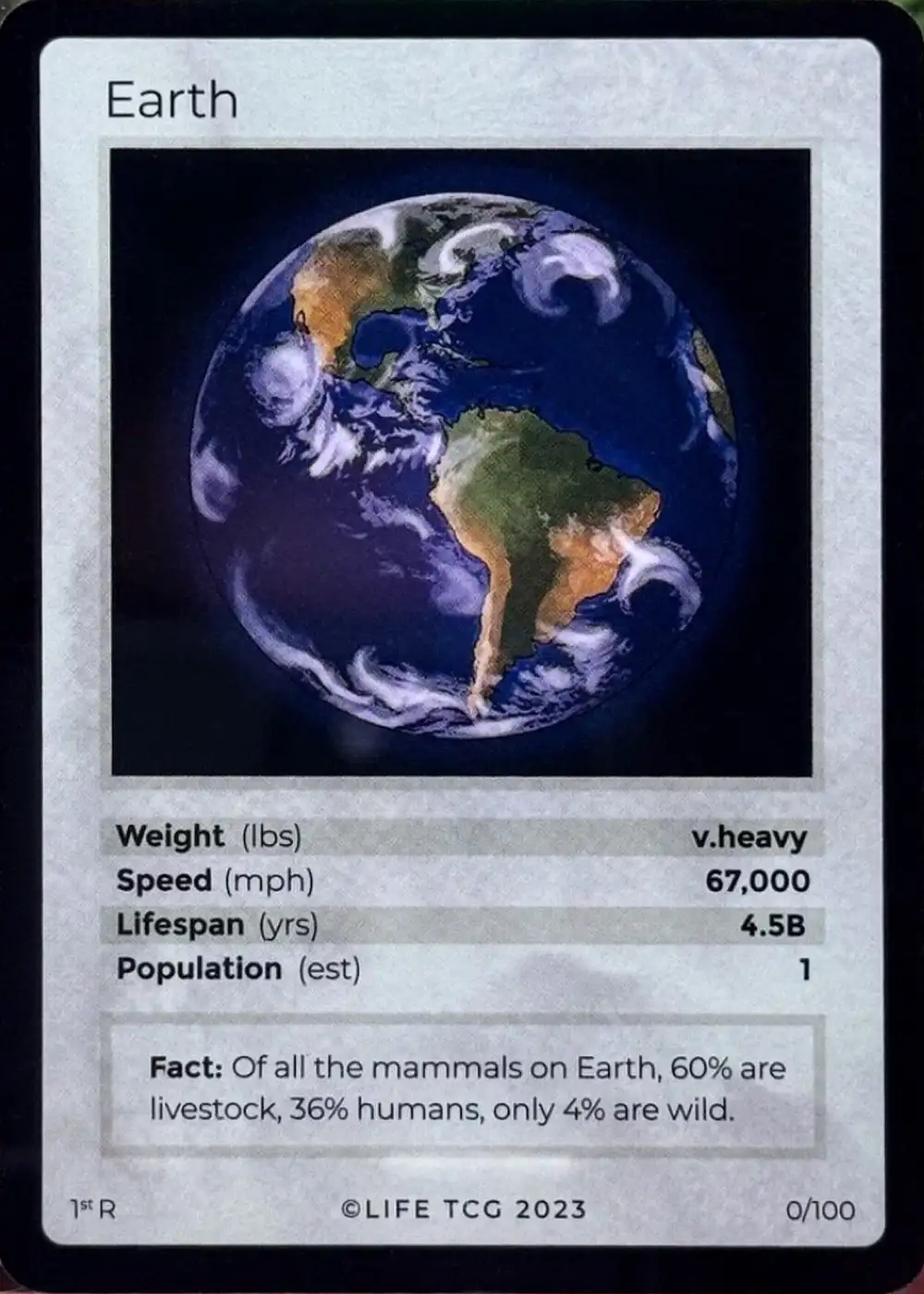 Earth card front