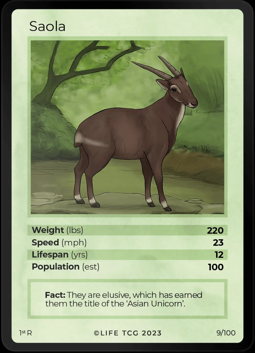 Saola card front