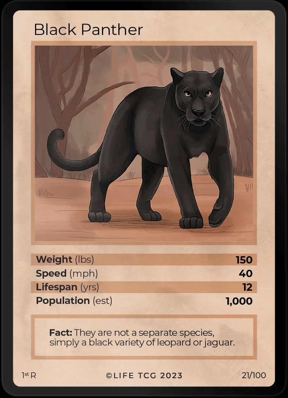 Black Panther card front