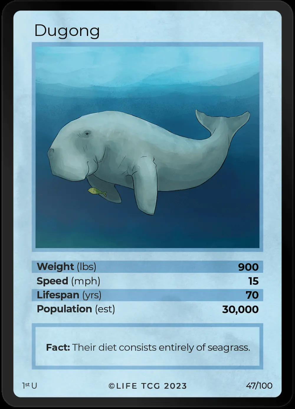 Dugong card front