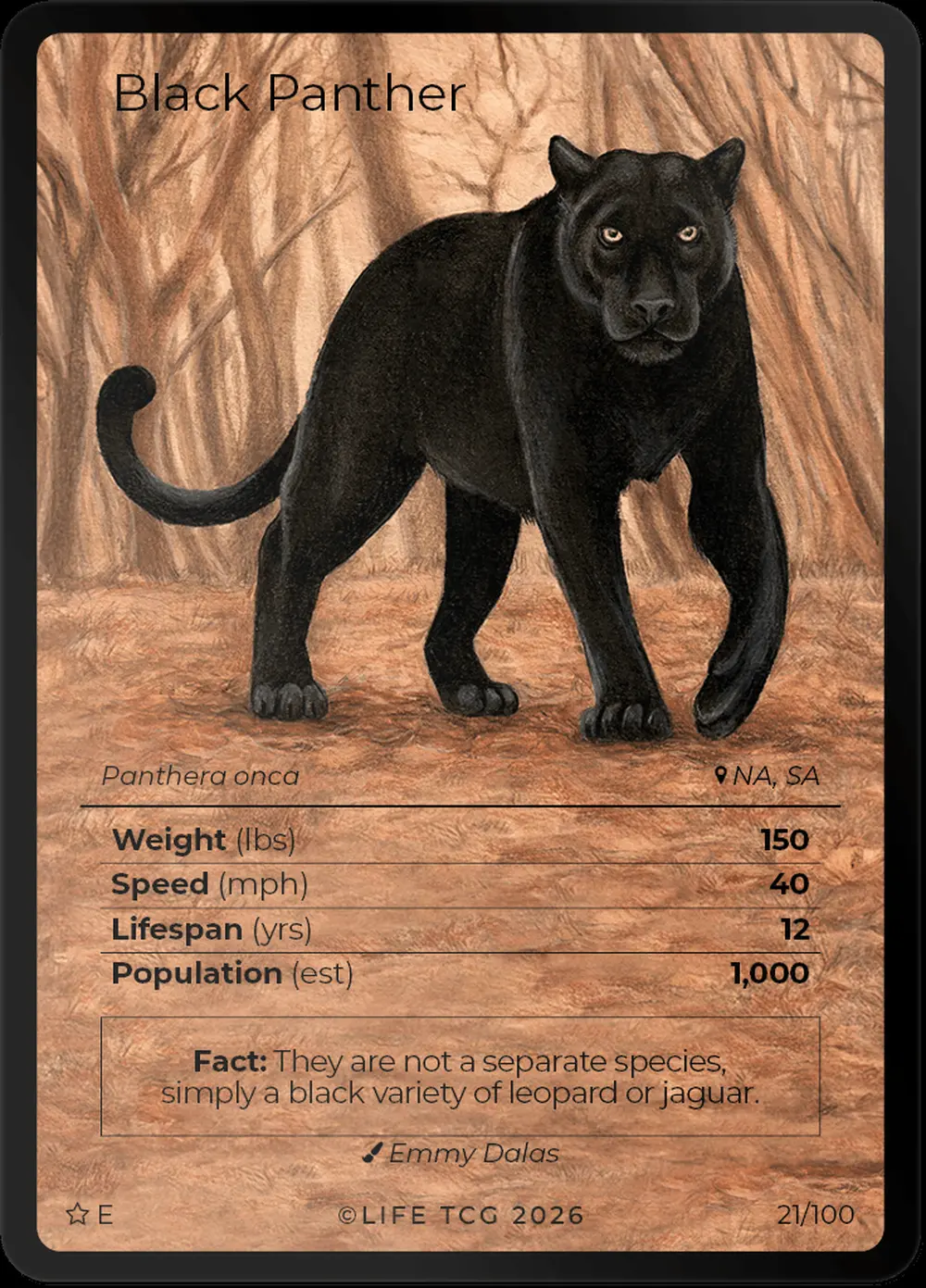 Black Panther card front