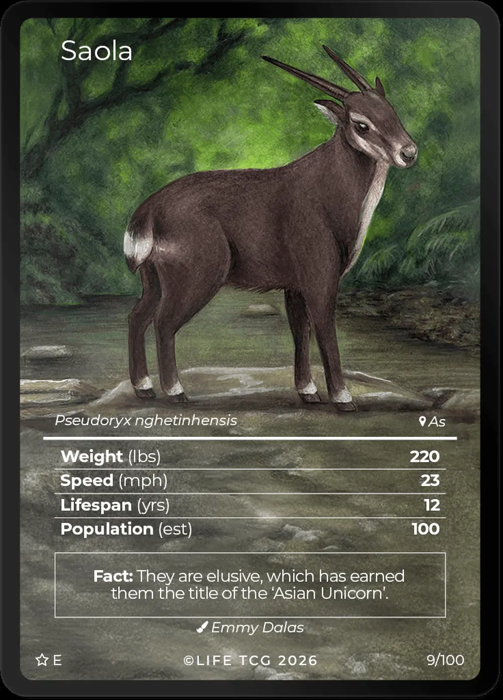 Saola card front