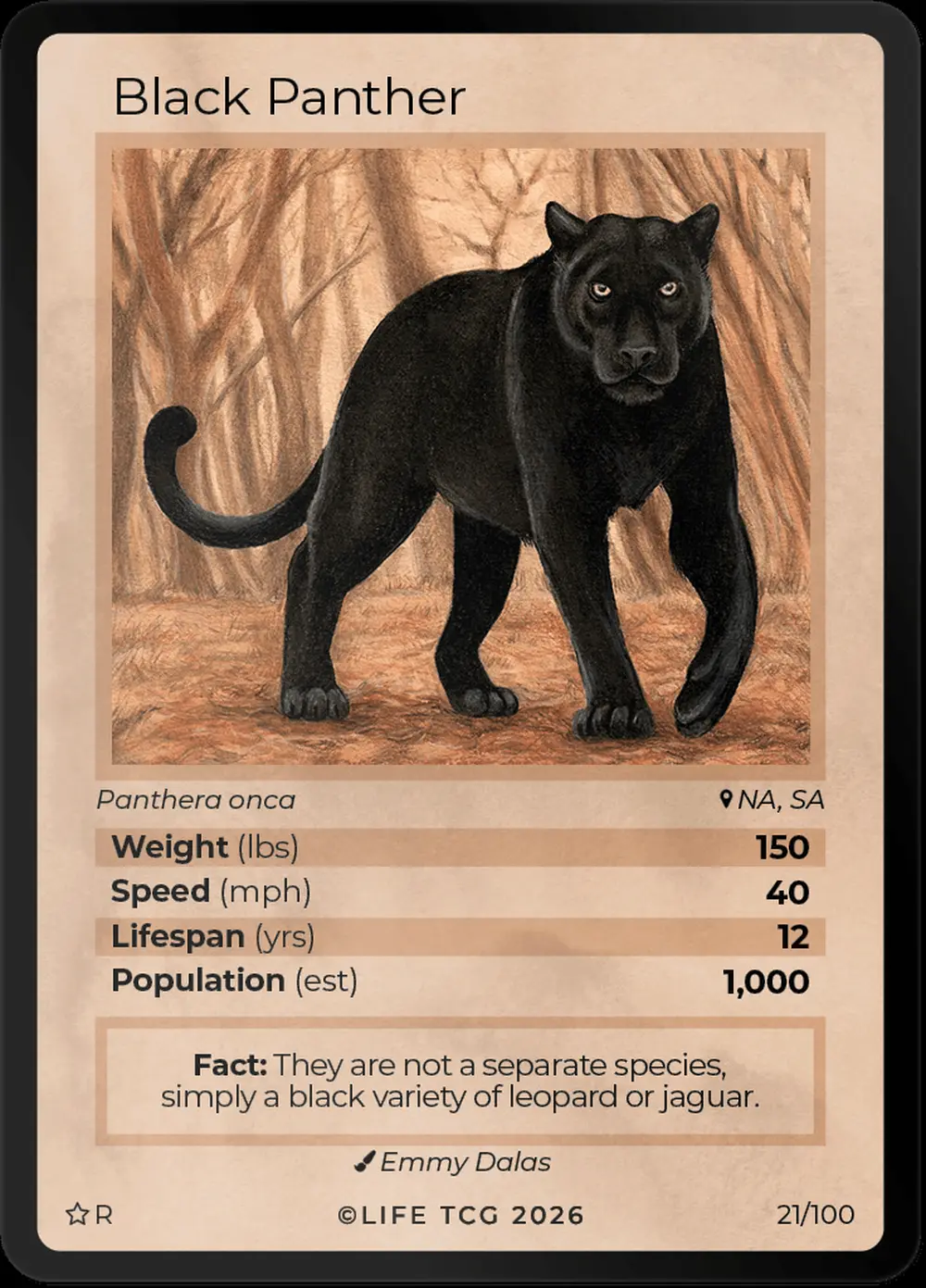 Black Panther card front