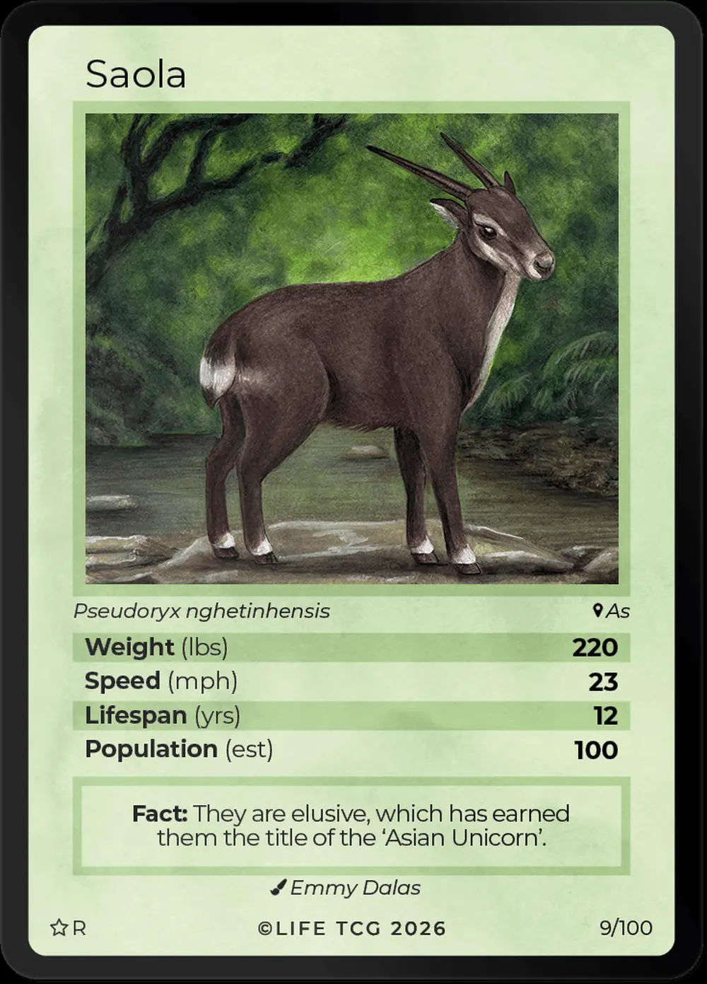 Saola card front