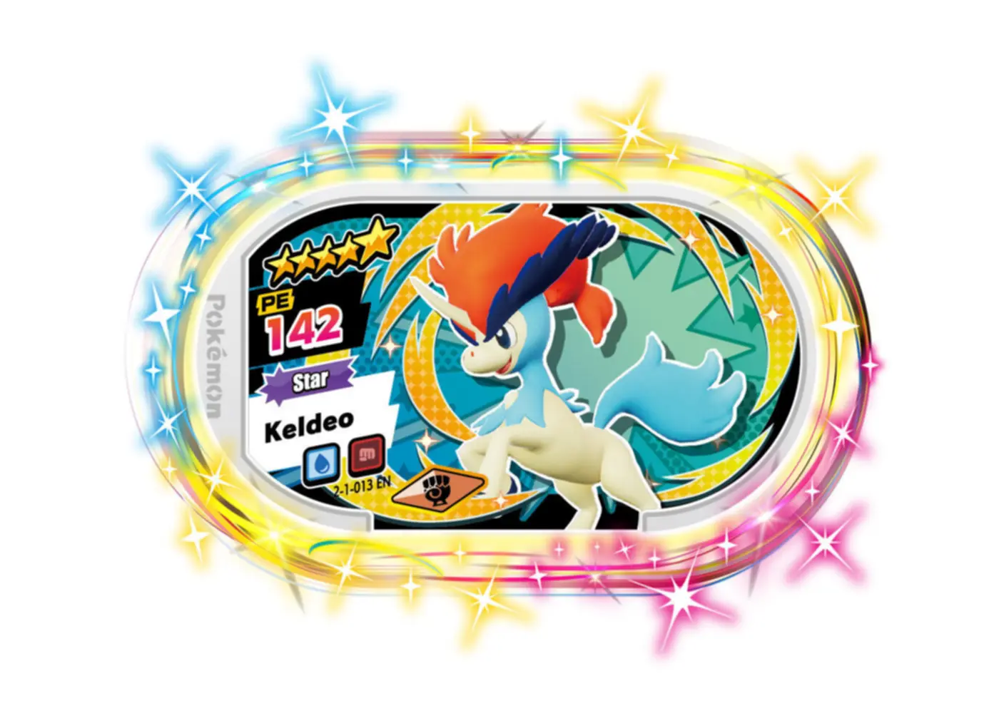 Keldeo card front