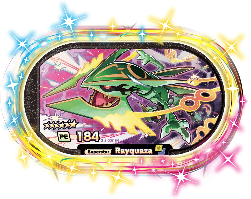 Rayquaza card front