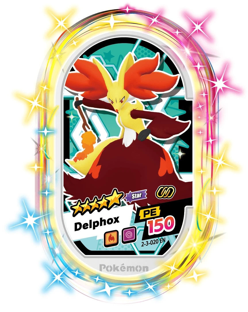 Delphox card front