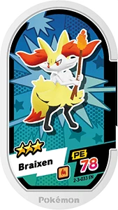 Braixen card front