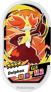 Delphox card front