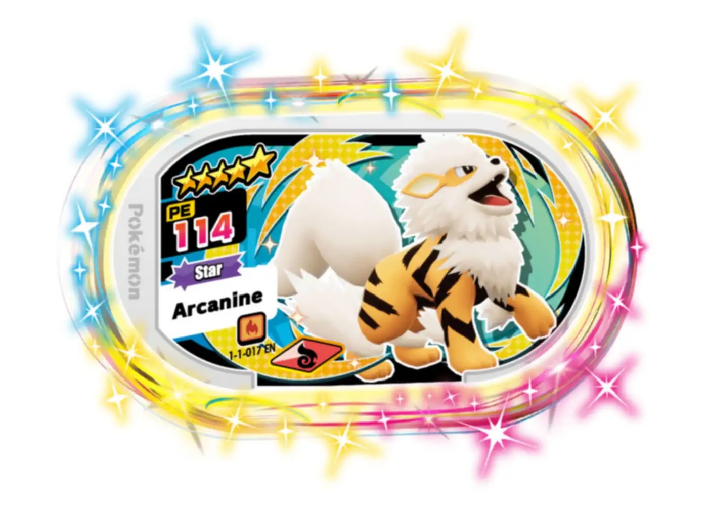 Arcanine card front