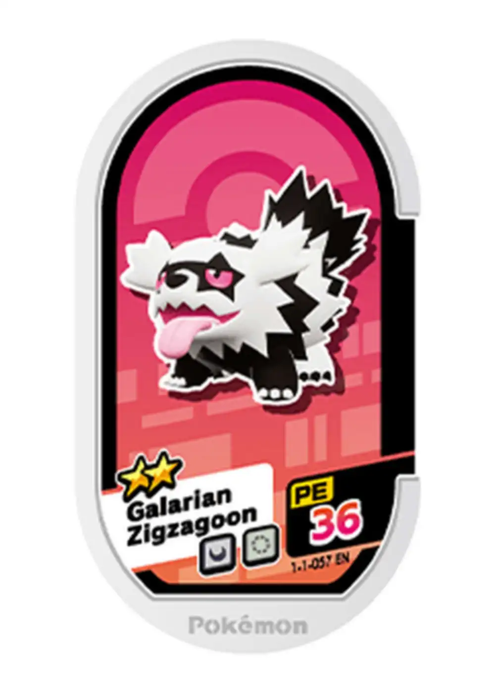 Galarian Zigzagoon card front