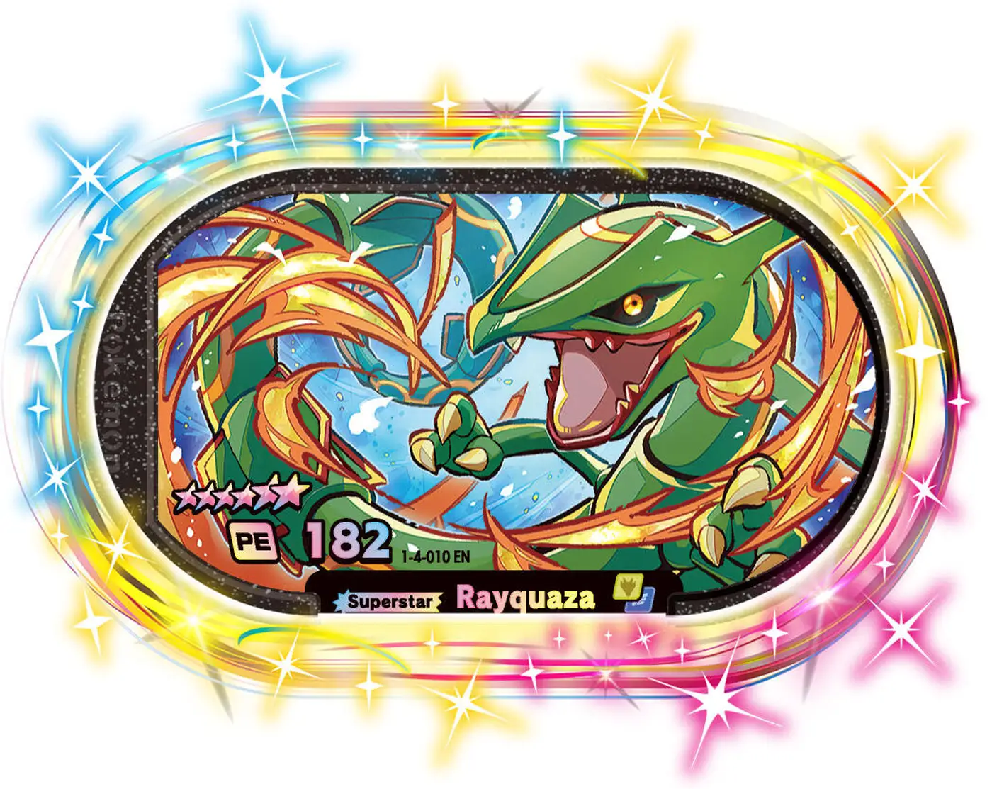 Rayquaza card front