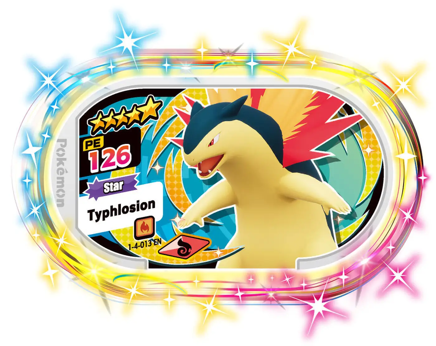 Typhlosion card front