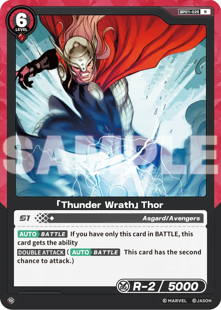 「Thunder Wrath」Thor card front