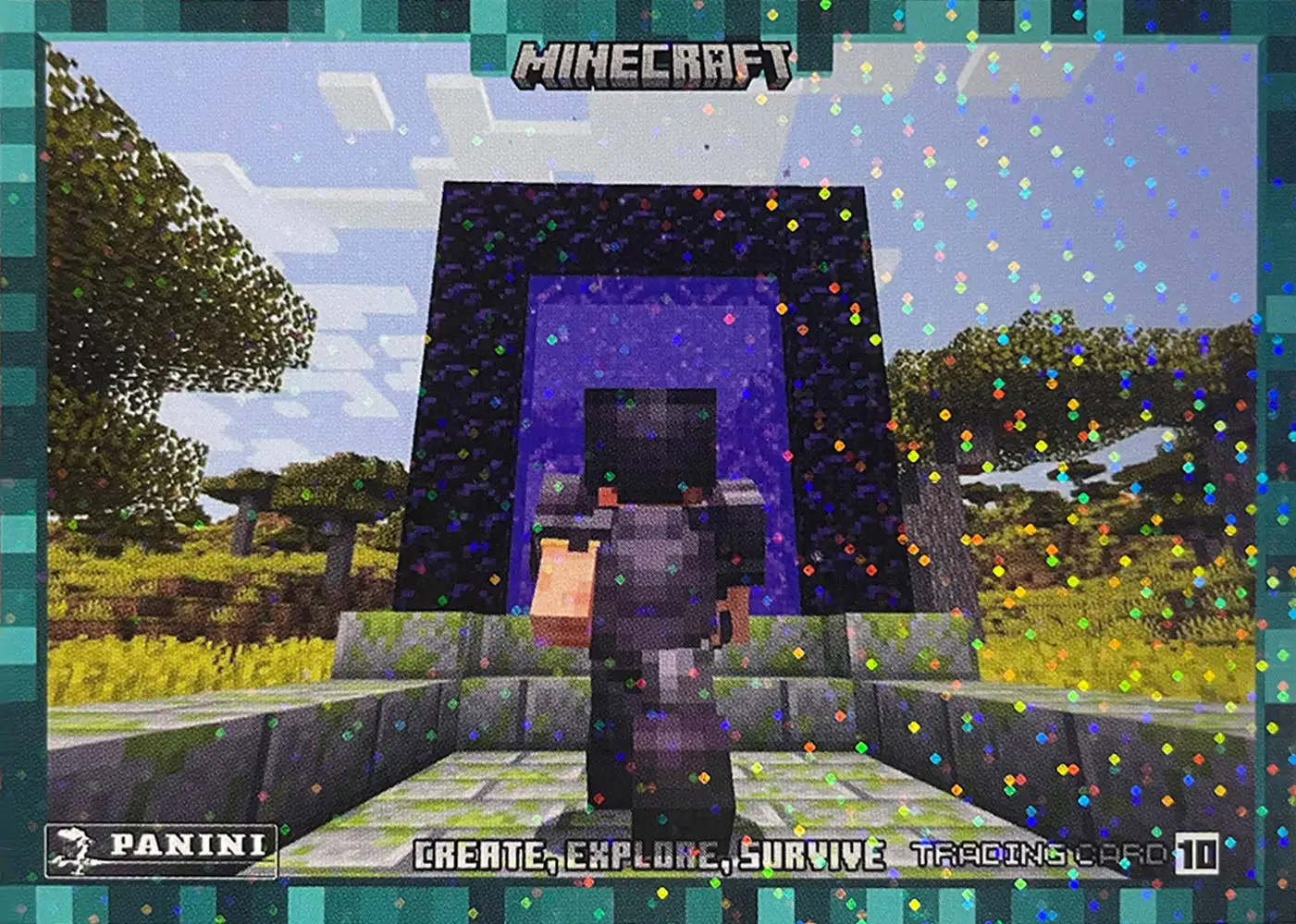 Ari approaches the Nether portal card front