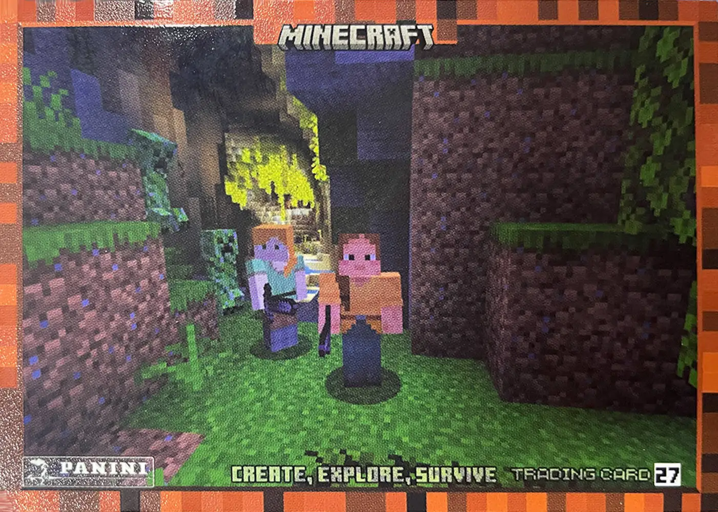Ari and Alex manage to get out of the cave, but the creepers are still chasing them! card front