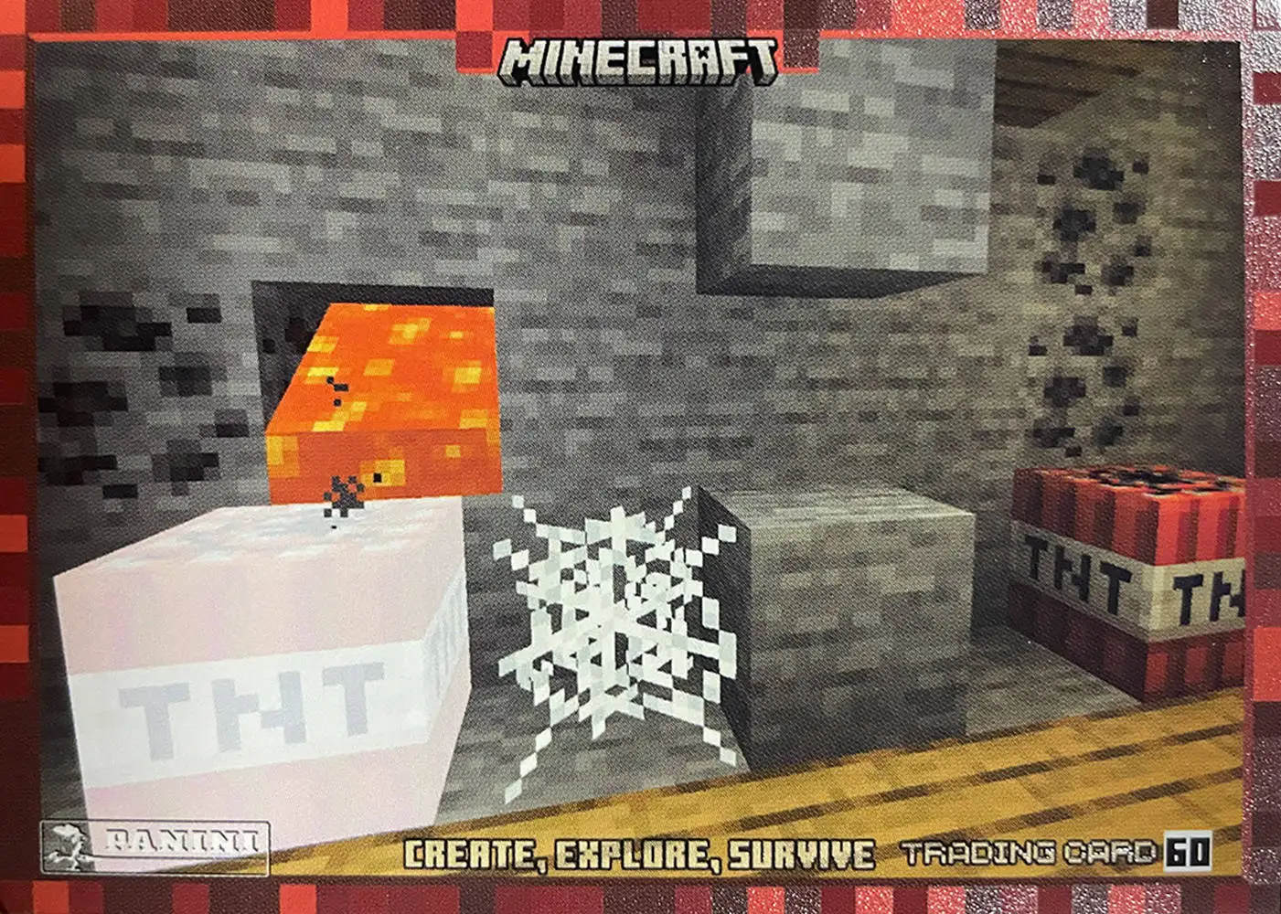 Ooops! Lava pours out of the hole and begins to flow toward the TNT! card front