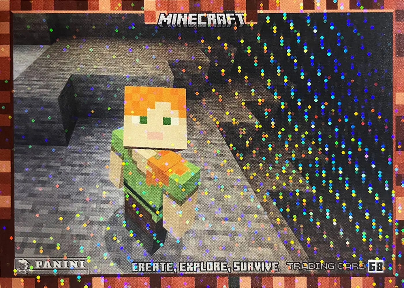 Alex is in the caves looking for glowberries card front